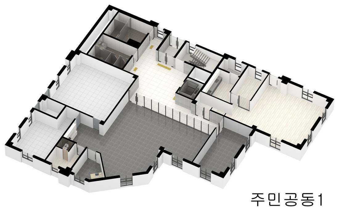 커뮤니티 시설 아이소 CG 1